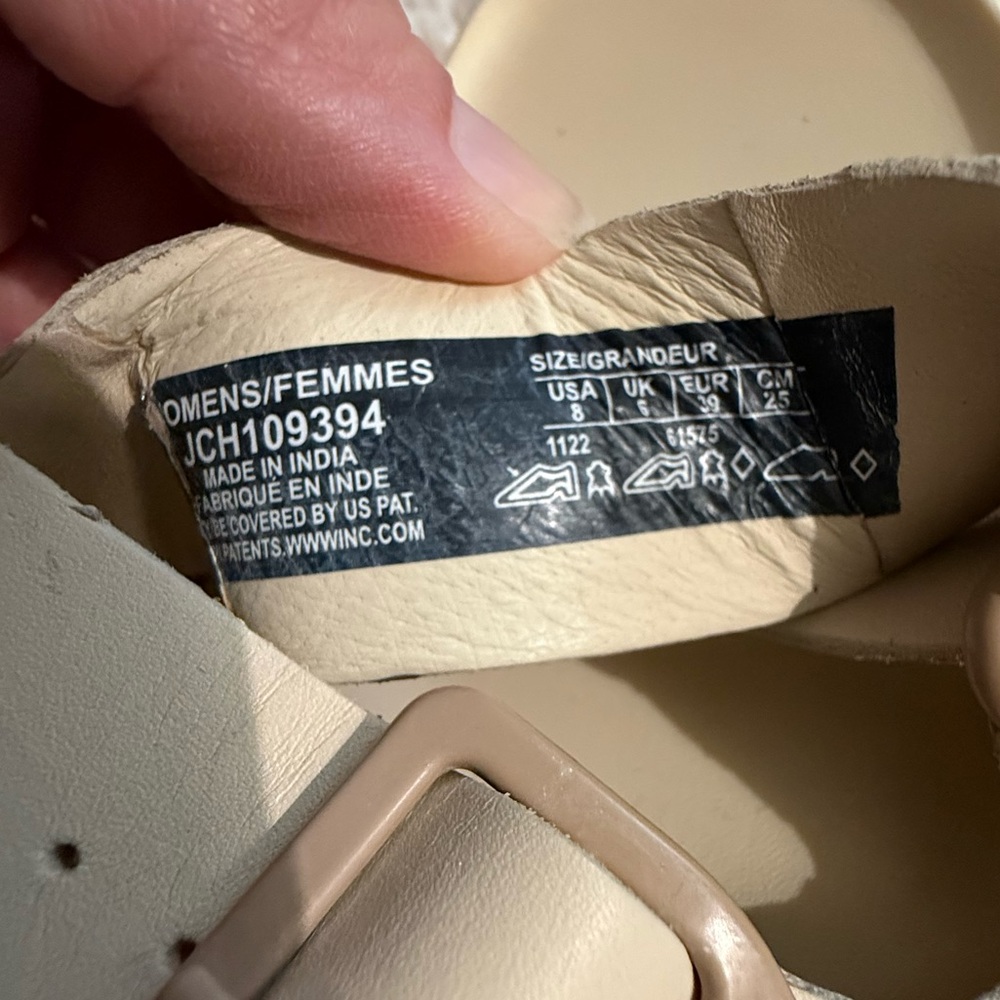Chaco Townes leather Slide Midform JCH109394 Slip On Sandals in Angora 8 - Picture 9 of 13